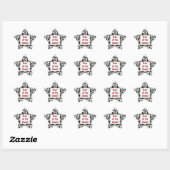 Stickers -parties scintillant en argent faux Étoil (Feuille)