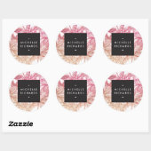 Stickers Parties scintillant Pink/Bronze Tropical (Feuille)