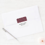 Stickers Parties scintillant rose Chevron (Enveloppe)