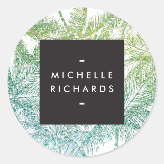 Stickers Parties scintillant Tropical Green/Aqua P (Devant)