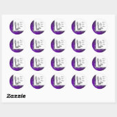 Stickers parties scintillant violet haute talon ch (Feuille)