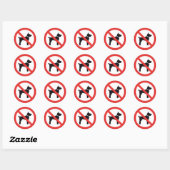 Stickers Pas de Chiens (Feuille)