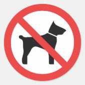 Stickers Pas de Chiens (Devant)