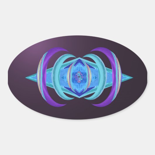Stickers Pastel Purple Dharma Astract (Devant)