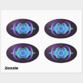 Stickers Pastel Purple Dharma Astract (Feuille)