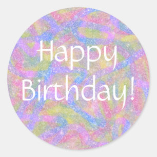 Stickers - Pastel Sparkly Arc-en-ciel