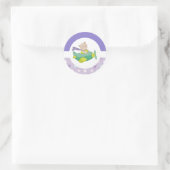 Stickers Pastel Teddy Bear Classique Rond (Sac)