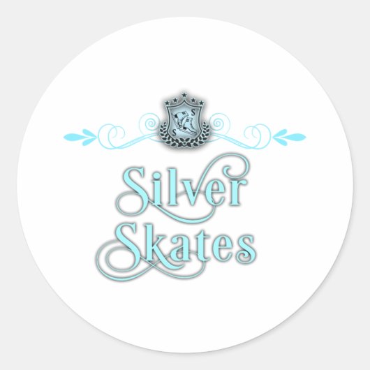 Stickers Patinage en argent (Devant)
