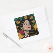 Stickers patrimoine hispanique Mujer Mariachi Mexi (Enveloppe)