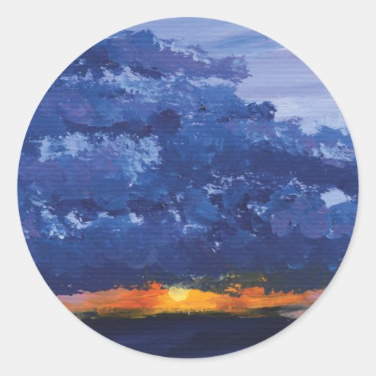Stickers Paysage Sunset (Devant)