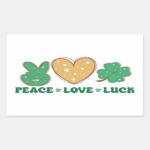 Stickers Peace Love Luck