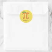 Stickers Peach Pi Cute Math Pi Day (Sac)