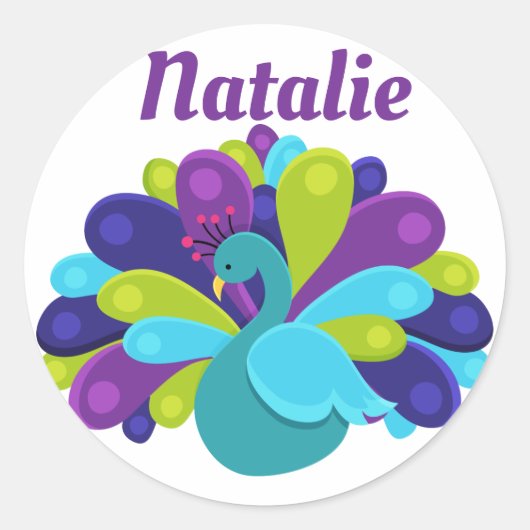 Stickers Peacock (Devant)