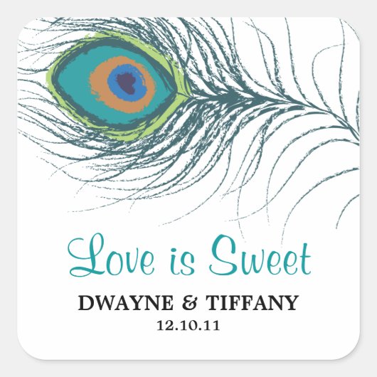 Stickers Peacock Feather (Devant)