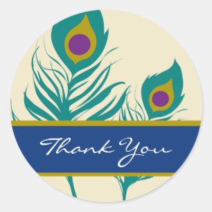 Stickers Peacock Feather