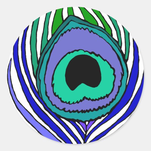 Stickers Peacock Feather (Devant)