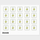 Stickers Pear Preserve et Étiquettes modifiables (Feuille)