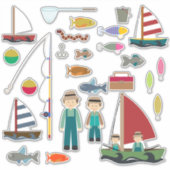 Stickers pêche (Devant)