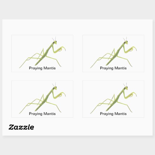 Stickers Peinture des insectes de Mantis (Feuille)