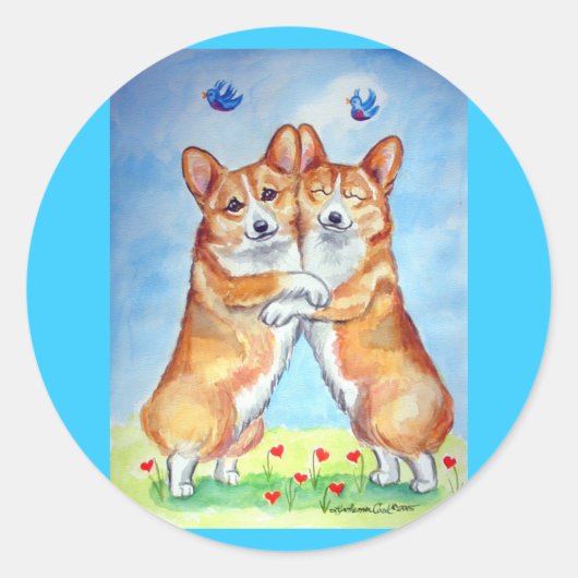 Stickers Pembroke Welsh Corgi (Devant)