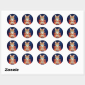 Stickers Pembroke Welsh Corgi Queen (Feuille)