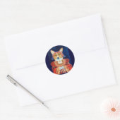 Stickers Pembroke Welsh Corgi Queen (Enveloppe)