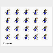 Stickers Penguin Abstraits - Ensemble de 20 (Feuille)