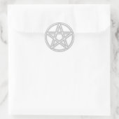 Stickers Pentacle gris transparent (Sac)