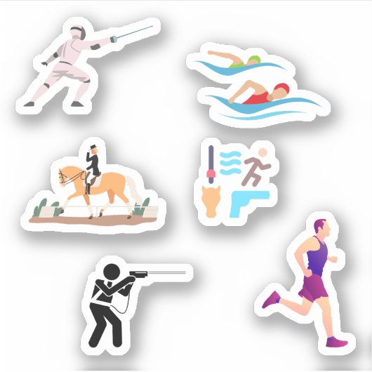 Stickers Pentathlon moderne (Devant)