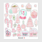 Stickers Peppermenthe Dreams Watercolor (Feuille)