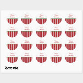 Stickers Peppermint Happy Holidays (Feuille)