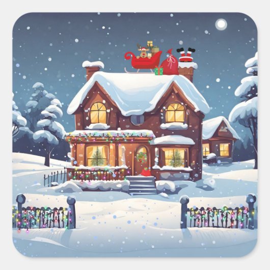 Stickers Père Noël Chimney (Devant)