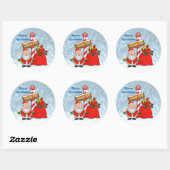 Stickers Père Noël du Pôle Nord (Feuille)