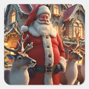 Stickers père Noël et Reindeer