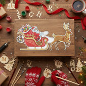 Stickers père Noël et Sleigh Reindeer