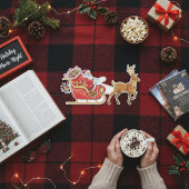 Stickers père Noël et Sleigh Reindeer