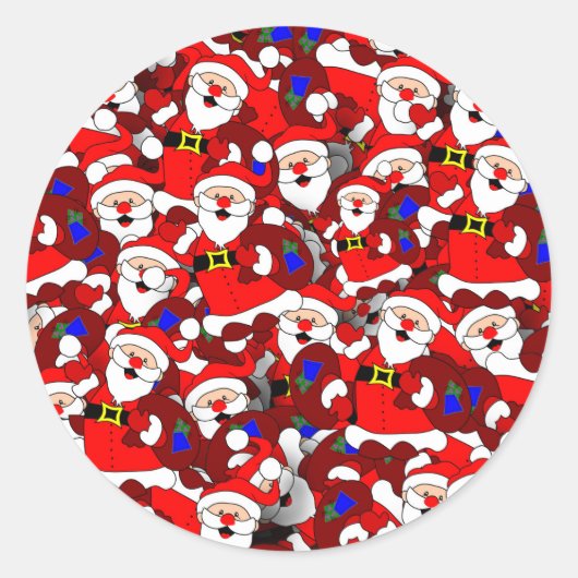 stickers père Noël heureux (Devant)