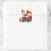 Stickers : Père Noël Jouer l'Harmonica pour un Chi (Sac)