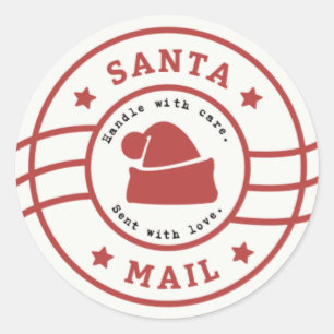 Stickers père Noël Mail