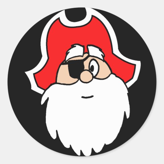 Stickers père Noël Pirate (Devant)