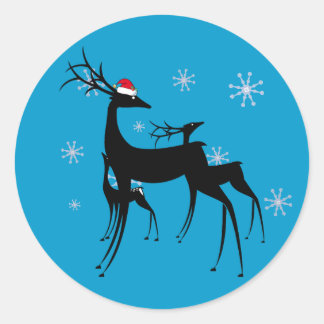 Stickers - Père Noël Reindeer