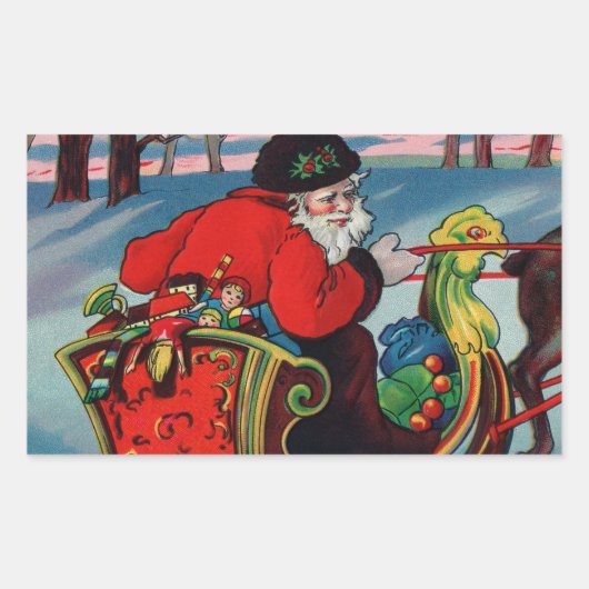 Stickers Père Noël victorien (Devant)