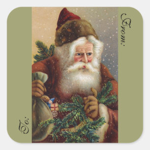 Stickers Père Noël victorien