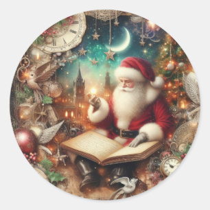 Stickers Père Noël vintages