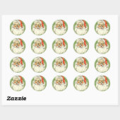 Stickers Père Noël vintages (Feuille)