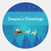 Stickers père Noël Winter Scene (Devant)