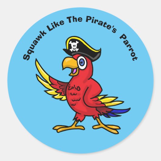 Stickers Perroquet Pirate (Devant)