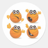 Stickers Personnages de basket-ball (Devant)