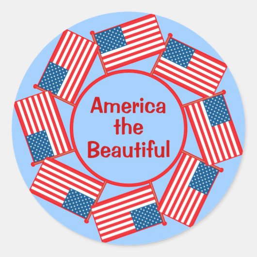 Stickers personnalisables American Flags (Devant)