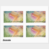 Stickers personnalisables avec Art Texture colorée (Feuille)